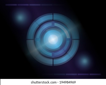 Abstract technology circle background