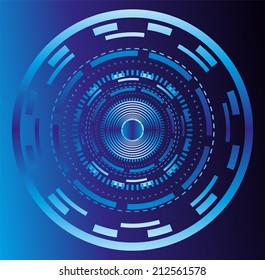 Abstract technology circle background