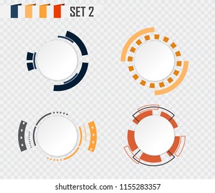 Abstract technology circle grey white and colorful communication design raw material for your design background, template, wallpaper, info graphic, motion, information or web and presentation.Vector