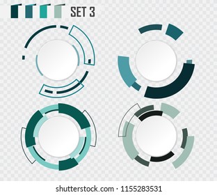 Abstract technology circle grey white and colorful communication design raw material for your design background, template, wallpaper, info graphic, motion, information or web and presentation.Vector