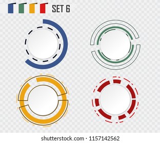 Abstract technology circle grey white and colorful communication design raw material for your design background, template, wallpaper, info graphic, motion, information or web and presentation.Vector