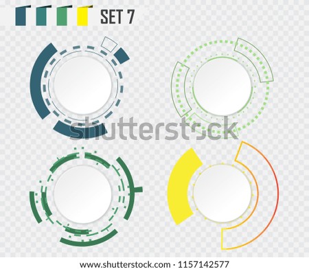Abstract technology circle grey white and colorful communication design raw material for your design background, template, wallpaper, info graphic, motion, information or web and presentation.Vector