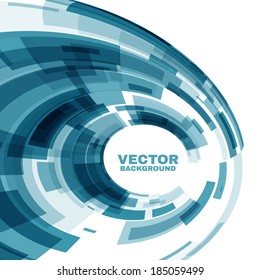 Abstract Technology Circle. Vector illustration.