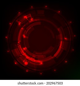 abstract technology circle. Vector illustration.