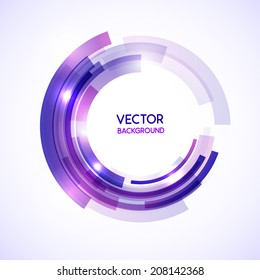 Abstract technology circle. Vector illustration.