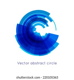Abstract  technology circle. Vector illustration.
