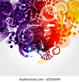 Abstract technology circles