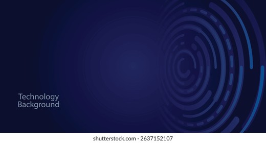 abstract technology circles background. abstract design for your business, website, presentation, print, cover page, banner, poster, web page. vector