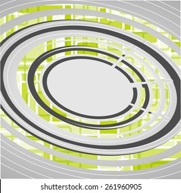 Abstract technology circles background dynamic illustration.