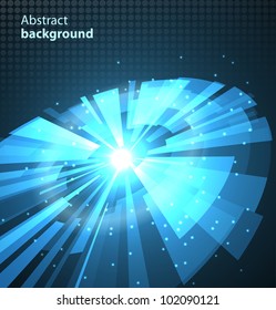 Abstract technology circles background. Vector illustration