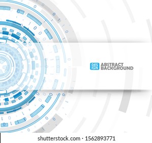 Abstract technology circles. Modern infographic template. Graphic concept for your design