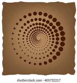 Abstract technology circles sign