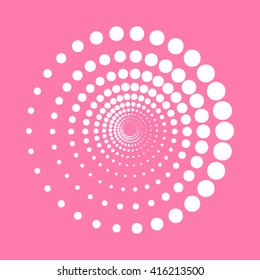 Abstract technology circles sign