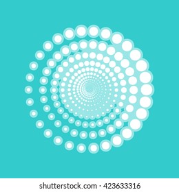 Abstract technology circles sign