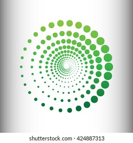 Abstract technology circles sign
