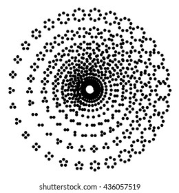 Abstract technology circles sign