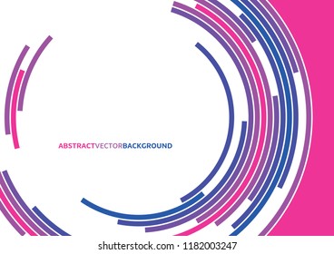 Abstract technology circles vector background. Digital design background