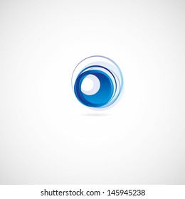 Abstract technology circles vector background