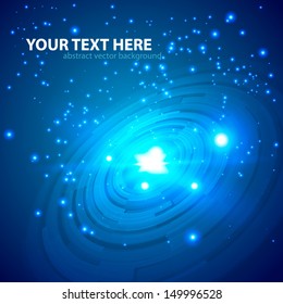 Abstract technology circles vector background. Vector illustration.
