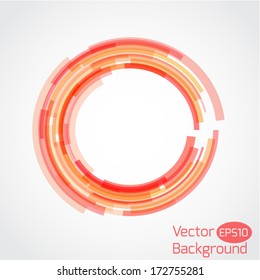 Abstract technology circles vector background 
