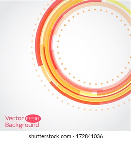 Abstract technology circles vector background
