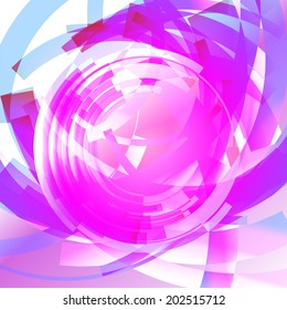 Abstract technology circles vector background round