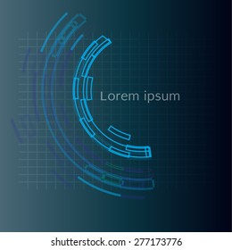 Abstract technology circles vector background