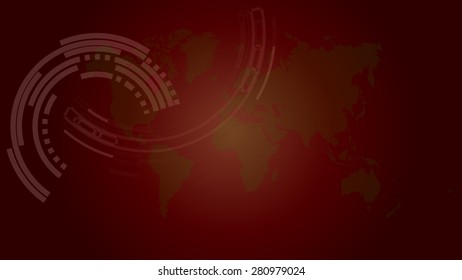 Abstract technology circles vector background