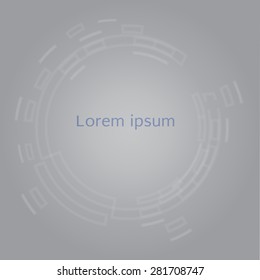 Abstract technology circles vector background