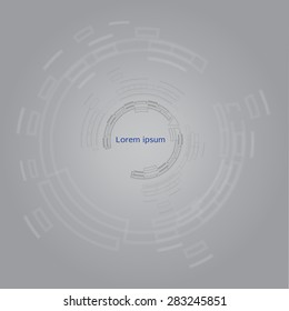 Abstract technology circles vector background