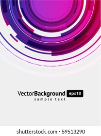 Abstract technology circles vector background