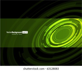 Abstract technology circles vector background