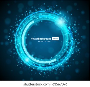 Abstract technology circles vector background