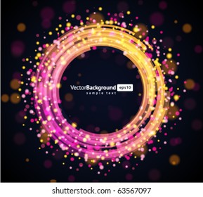 Abstract technology circles vector background