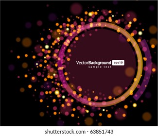 Abstract technology circles vector background