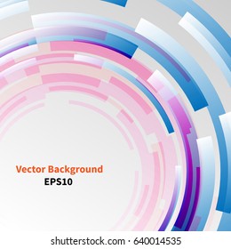 Abstract technology circles vector background