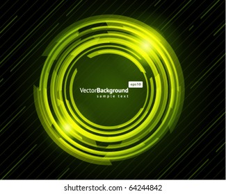Abstract technology circles vector background