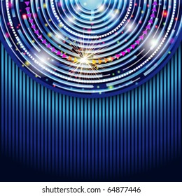 Abstract technology circles vector background. Eps 10