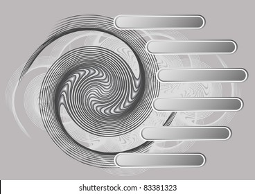 Abstract technology circles vector background