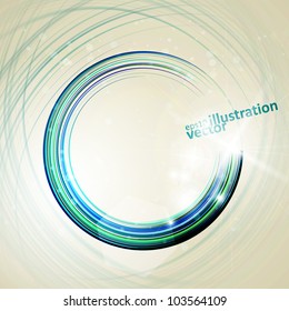 Abstract technology circles, vector web design eps10