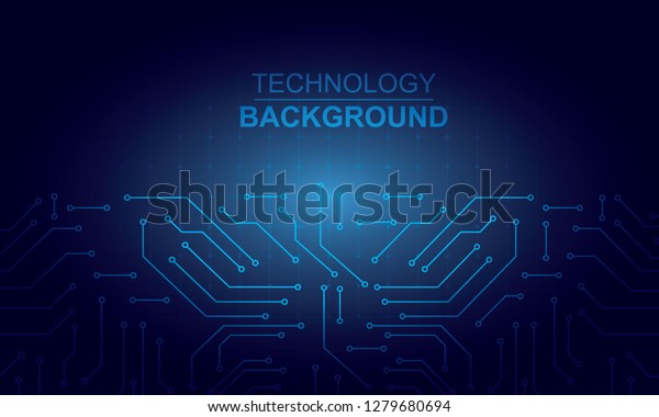 Abstract Technology Circuit Background Stock Vector (Royalty Free