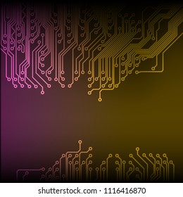 Abstract technology circuit board background
