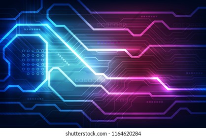 Abstract technology circuit board background. vector illustration.