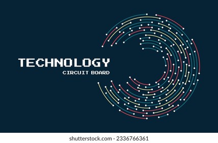 Abstract technology circuit board background
