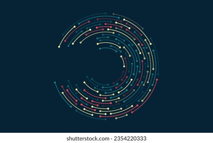 Abstract technology circuit board background