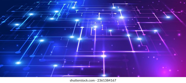 Abstract technology circuit board background. Futuristic digital technology. Hi-tech Digital and security, data connection, digital business. Cyber space. Innovation future meta tech. Vector EPS10.