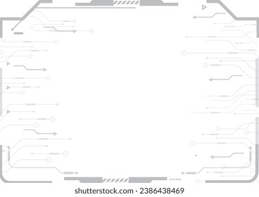 Abstract Technology Circuit board background. Grey white Abstract technology background. Digital technology with plexus background and space for your text	
