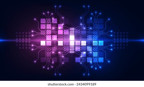 Abstract technology circuit board background. Vector illustration for your business design.