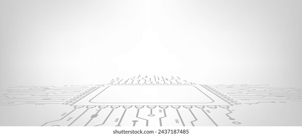 Abstract Technology Circuit board background. Grey white Abstract technology background. Digital technology with plexus background and space for your text