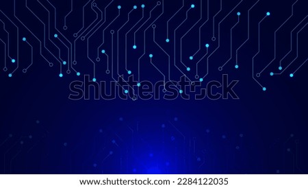 Abstract technology circuit board background. Digital data concept. Vector illustration.
